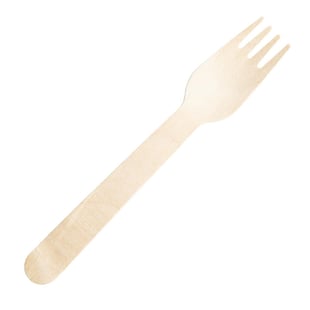 Fiesta Compostable | individueel verpakte houten vorkjes (500 stuks)