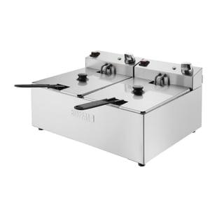 Buffalo | Dubbele Tank Dubbele Mand 2X5Ltr Countertop Friteuse 2X2.8Kw