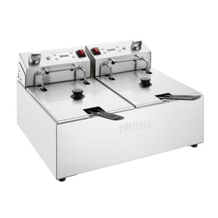 Buffalo | Dubbele Elektrische Friteuse met Timer 2x5Ltr