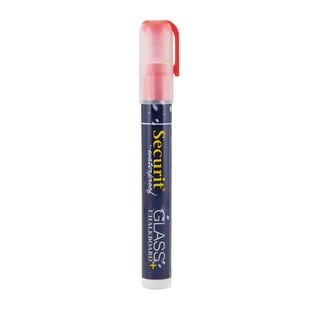 Securit | Waterproof krijtstift (Glas + Krijtbord) in rood met 2-6mm penpunt