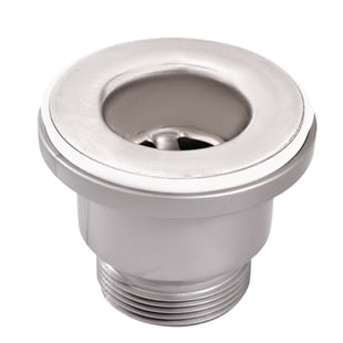 Gastro M | koperen afvoerplug 3,8cm met verbindingsstuk en bevestigingsmoer