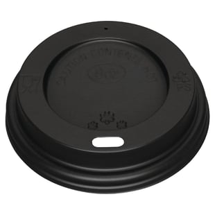 Fiesta | Recyclable deksel zwart voor Fiesta Recyclable 225ml koffiebekers (1000 stuks)