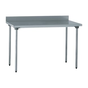Tournus | RVS werktafel met achteropstand 120cm