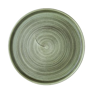 Churchill | Stonecast Patina Burnished Green Bord Met Opstaande Rand 22cm (6 stuks)