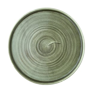 Churchill | Stonecast Patina Burnished Green Bord Met Opstaande Rand 25.9cm (6 stuks)