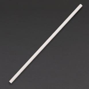 Fiesta Compostable | composteerbare papieren rietjes wit (250 stuks)