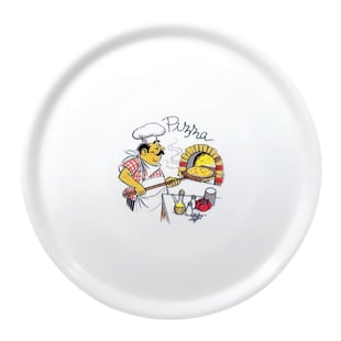 Saturnia | Porseleinen Pizza Bord 330mm met Decor