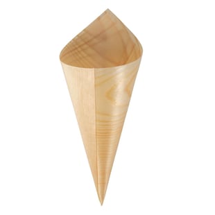 Fiesta Compostable | houten puntzakjes 75mm (100 stuks)