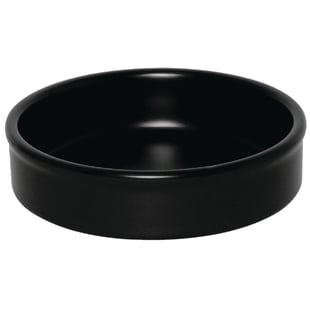 Olympia | stapelbaar schaaltje mat zwart 13,4x3cm (6 stuks)
