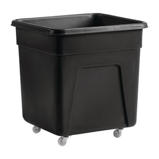 Geen Merk | Zwarte polyethyleen trolley groot