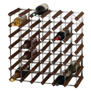 Traditional Wine Racks | Wijnrek donker hout 42 flessen