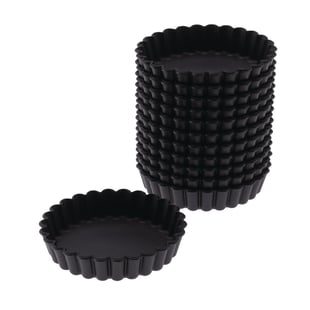 Matfer Bourgeat | Exoglass geribbelde vormpjes 10cm (12 stuks)