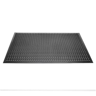 Jantex | rubberen antivermoeidheidsmat zwart 150 x 90cm