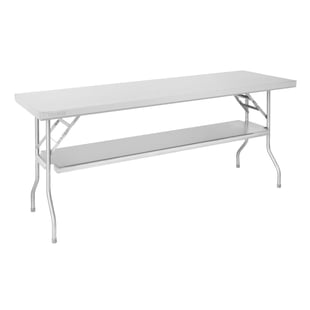 Vogue | Roestvrijstalen Opklapbare Werktafel 1830x760x780