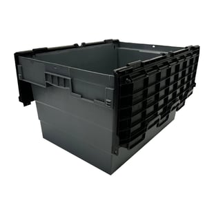 Vogue | Kunststof Transportopbergkrat Met Vast Deksel 600x400x320mm