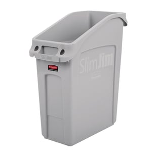 Slim Jim | Rubbermaid Slim Jim afvalbak grijs 49L