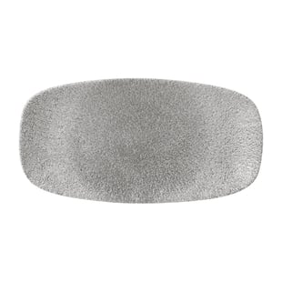 Churchill | Raku Jasper Grey Chefs Ovaal Bord 29.8 x 15.2cm (12 stuks)
