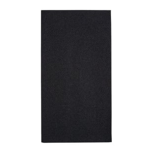 Fiesta | Recyclebaar Premium Tablin Dinerservet Zwart 40x40cm Airlaid 1/8 Vouw (500 stuks)