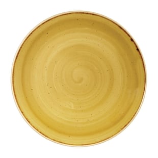 Churchill | Stonecast Mustard Lotus Evolve Coupe Bord 32.4cm (6 stuks)