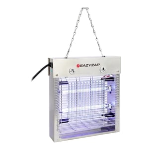 Eazyzap | LED insectenverdelger 8W geborsteld RVS