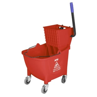 Jantex | 30Ltr Dweilemmer Met Voetpedaalontgrendeling - Rood