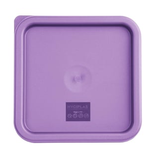 Hygiplas | vierkante vershouddoos deksel, paars, medium