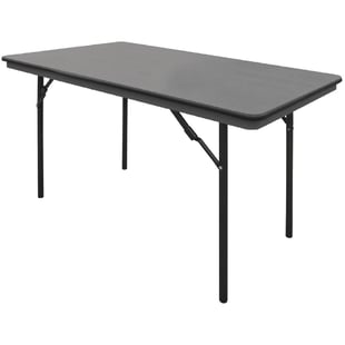 Bolero | ABS rechthoekige klaptafel grijs 122cm