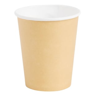 Fiesta | Recyclable koffiebekers enkelwandig lichtbruin 23cl (50 stuks)