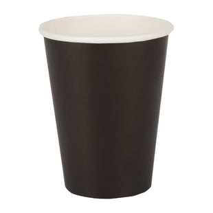 Fiesta | Recyclable koffiebekers enkelwandig zwart 34cl (50 stuks)