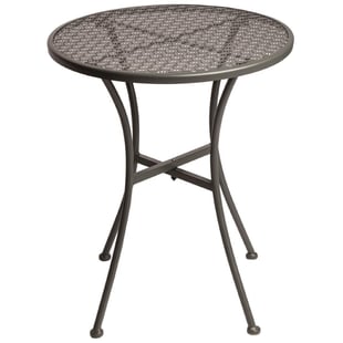 Bolero | ronde stalen terrastafel grijs 60cm