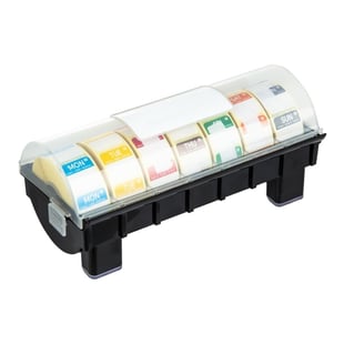 Hygiplas | 2,5cm dispenser inclusief 7 rollen voedseletiketten daglabels