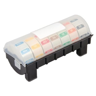 Hygiplas | 2,5cm dispenser inclusief 7 rollen voedseletiketten daglabels oplosbaar
