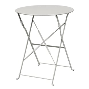 Bolero | ronde stalen opklapbare tafel grijs 59,5cm