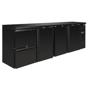 Polar | U-serie werkbank koeling 3 deuren en 2 laden