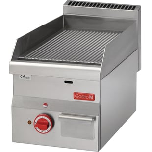 Gastro M | 600 elektrische bakplaat 60/30 FTRE geribbelde plaat