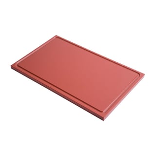 Gastro M | GN1/2 HDPE snijplank met sapgeul bruin