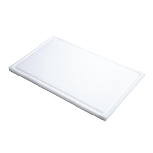 Gastro M | GN1/1 HDPE snijplank met sapgeul wit