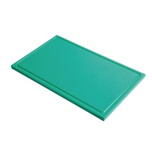 Gastro M | GN1/1 HDPE snijplank met sapgeul groen