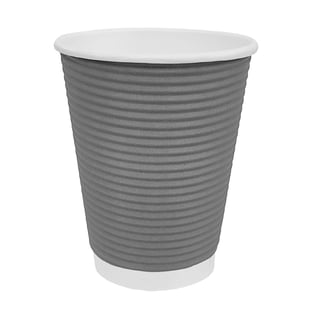 Fiesta | Recyclable koffiebekers ribbelwand blauwgrijs 225ml (500 stuks)