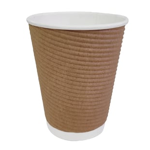 Fiesta | Recyclable koffiebekers ribbelwand 340ml (500 stuks)