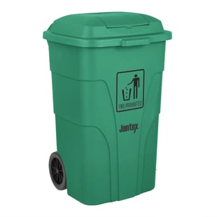 Jantex | 120Ltr Container Met Voetpedaal Groen