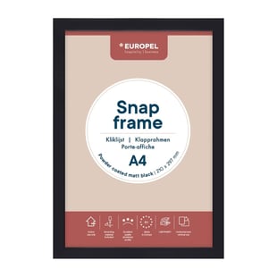 DTM Primera | Europel Klapframe A4 25mm Mat Zwart