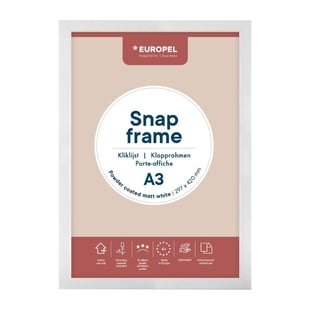 DTM Primera | Europel Snap Frame A3 25mm Mat Wit