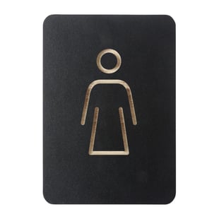 DTM Primera | Europel Pictogram Bord Vrouw Zwart