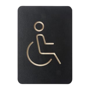 DTM Primera | Europel Pictogram Bord Rolstoel Zwart