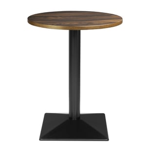 Bolero | Complete Tafel Rond Donker Hout Effect 600mm