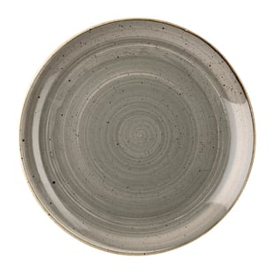 Churchill Super Vitrified | Churchill Stonecast Grey Evolve Coupe Bord 27cm (12 stuks)