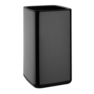 Bolero | Vierkante Afvalbak Titanium Zwart 7Ltr