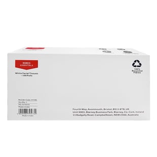 Nisbets Essentials | Witte Gezichtsdoekjes - 100 Vel (36 Stuks)