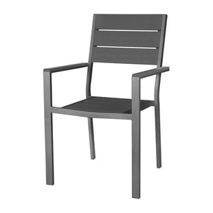 Bolero | Valletta Grijze Stoelen Met Armleuningen (4 stuks)